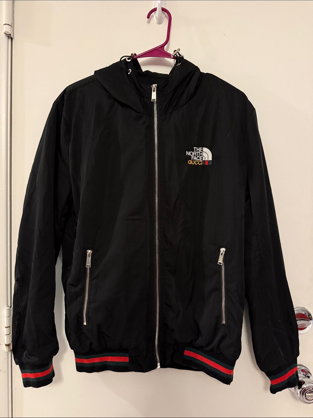 UNISEX Black Lightweight Hooded Jacket